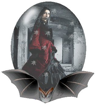 Gif animé gothique femme